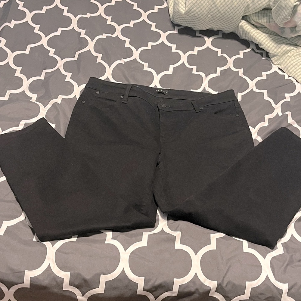Talbots 16p slim ankle, jean in black